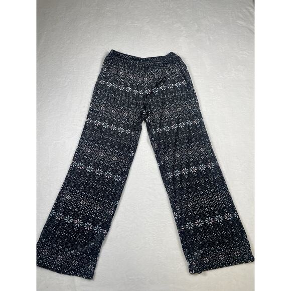 Laura Ashley Women's Pajama Set Size M Soft Fleece Fair Isle Cozy Cabin 2 Pc - Picture 6 of 14